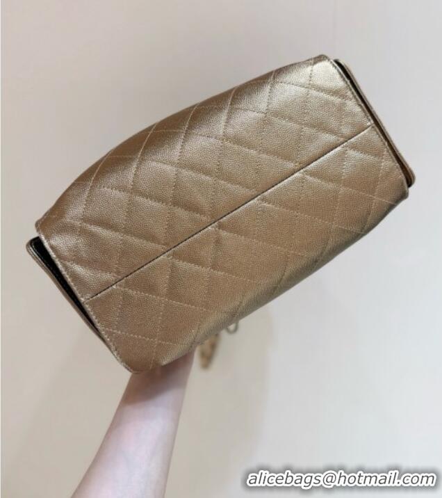 Good Taste Chanel 25 Small Handbag in Grained Calfskin AS5293 Gold Spring-Summer 2025 Top Quality