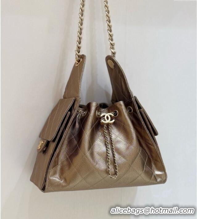 Good Taste Chanel 25 Small Handbag in Grained Calfskin AS5293 Gold Spring-Summer 2025 Top Quality