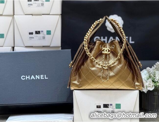Good Taste Chanel 25 Small Handbag in Grained Calfskin AS5293 Gold Spring-Summer 2025 Top Quality
