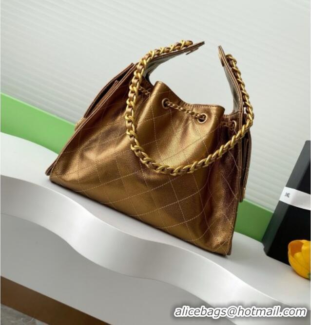 Good Product Chanel 25 Small Handbag in Grained Calfskin AS5293 Gold Spring-Summer 2025