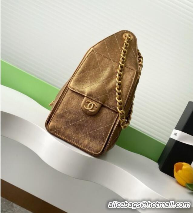 Good Product Chanel 25 Small Handbag in Grained Calfskin AS5293 Gold Spring-Summer 2025