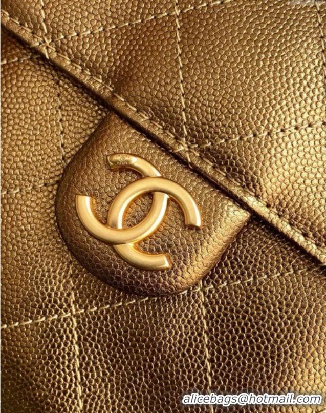 Good Product Chanel 25 Small Handbag in Grained Calfskin AS5293 Gold Spring-Summer 2025