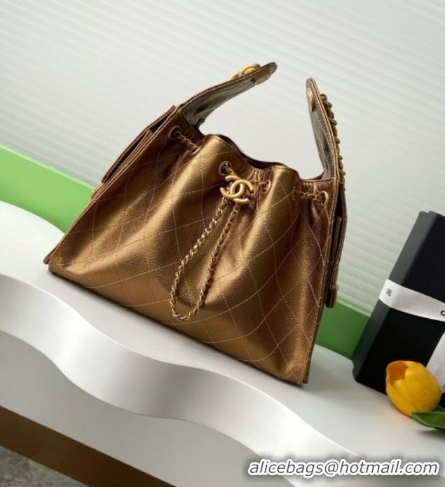 Good Product Chanel 25 Small Handbag in Grained Calfskin AS5293 Gold Spring-Summer 2025