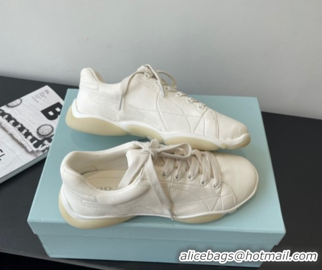 Stylish Prada Nappa leather sneakers Sneakers White 2025 PR060302