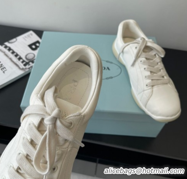 Stylish Prada Nappa leather sneakers Sneakers White 2025 PR060302