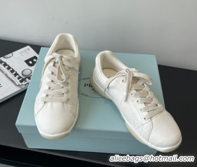 Stylish Prada Nappa leather sneakers Sneakers White 2025 PR060302