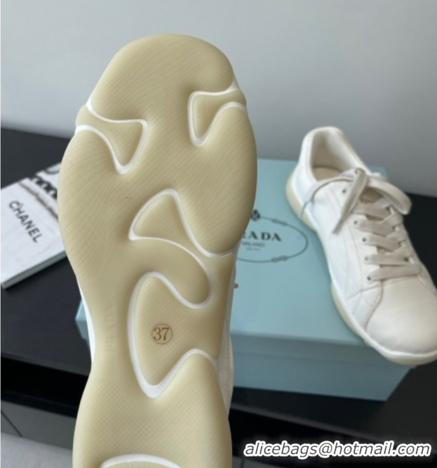 Stylish Prada Nappa leather sneakers Sneakers White 2025 PR060302