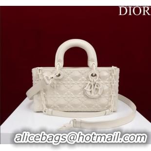 Well Crafted Dior Medium Lady D-Joy Bag in Cannage Leather M0540 All White 2025