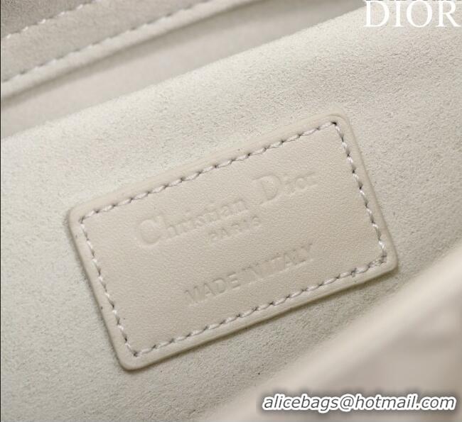Well Crafted Dior Medium Lady D-Joy Bag in Cannage Leather M0540 All White 2025