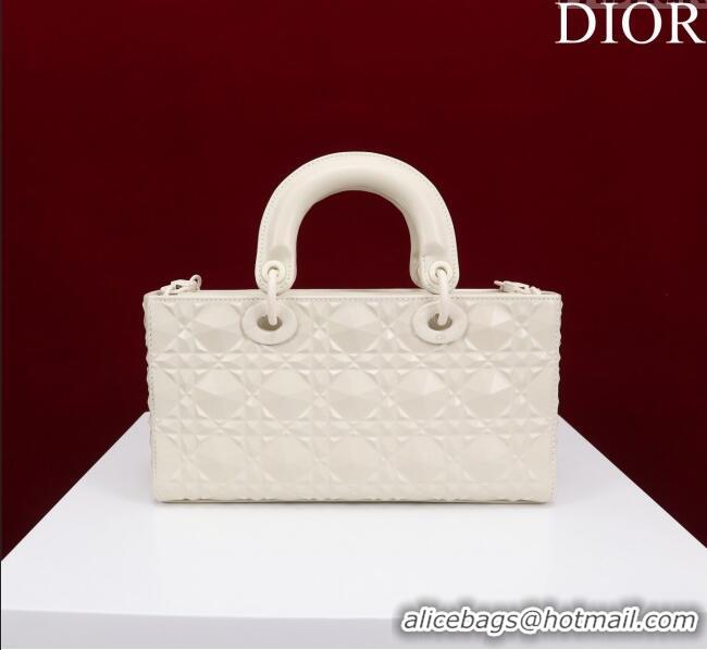 Well Crafted Dior Medium Lady D-Joy Bag in Cannage Leather M0540 All White 2025