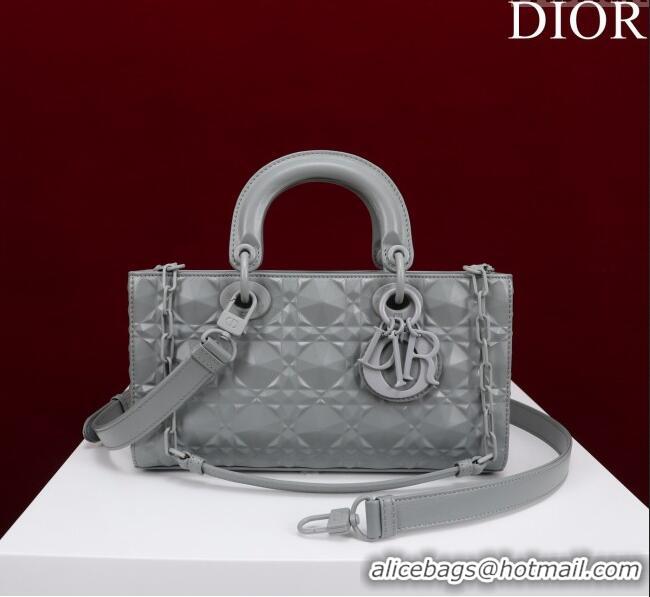 Grade Quality Dior Medium Lady D-Joy Bag in Cannage Leather M0540 All Grey 2025