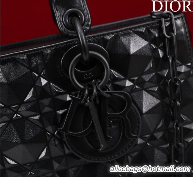 Best Price Dior Medium Lady D-Joy Bag in Cannage Leather M0540 All Black 2025