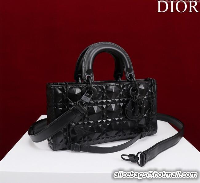 Best Price Dior Medium Lady D-Joy Bag in Cannage Leather M0540 All Black 2025