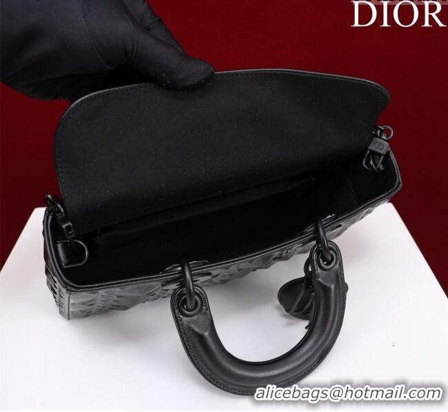 Best Price Dior Medium Lady D-Joy Bag in Cannage Leather M0540 All Black 2025