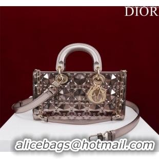 Buy Inexpensive Dior Medium Lady D-Joy Bag in Metallic Cannage Leather M0540 Bronze 2025