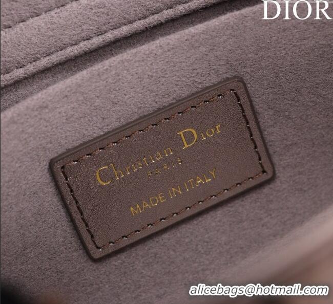 Buy Inexpensive Dior Medium Lady D-Joy Bag in Metallic Cannage Leather M0540 Bronze 2025