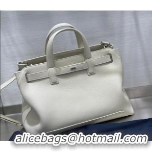 Top Quality Dior Mens Medium Dior Normandie Tote Bag in Icons Calfskin D7063 White 2025