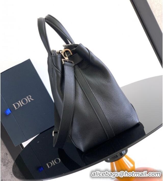Shop Promotional Dior Mens Medium Dior Normandie Tote Bag in Icons Calfskin D7063 Black 2025