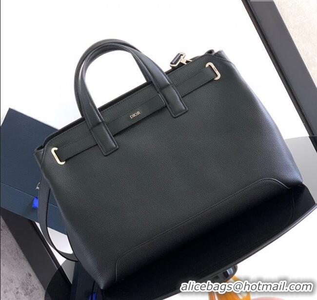 Shop Promotional Dior Mens Medium Dior Normandie Tote Bag in Icons Calfskin D7063 Black 2025