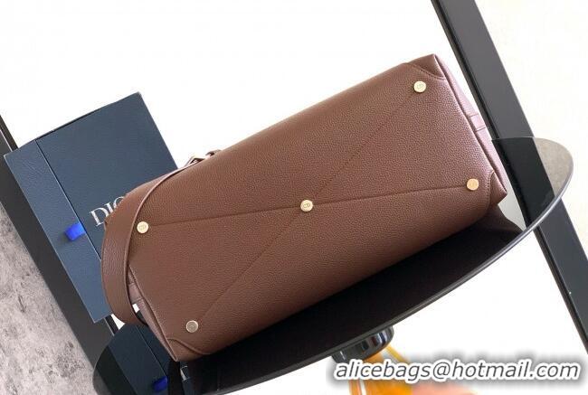 Most Popular Dior Mens Medium Dior Normandie Tote Bag in Icons Calfskin D7063 Brown 2025
