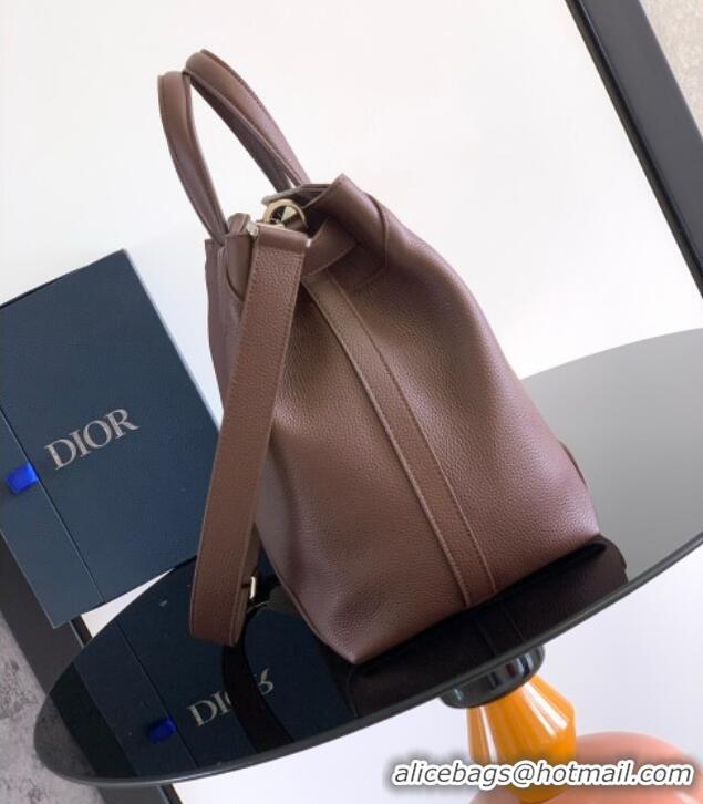 Most Popular Dior Mens Medium Dior Normandie Tote Bag in Icons Calfskin D7063 Brown 2025
