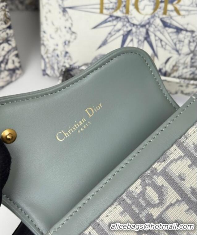 Unique Discount Dior Saddle Bloom Card Holder in Oblique Jacquard D7087 Grey 2025