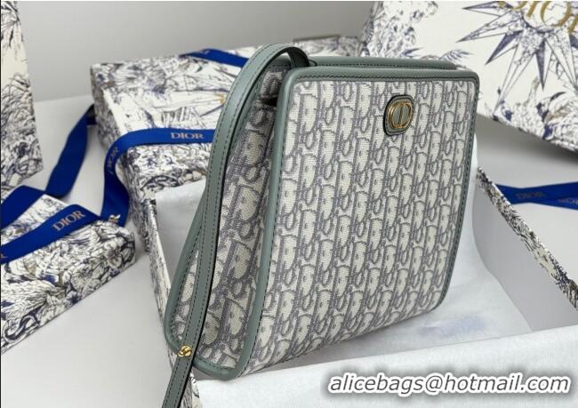 Luxury Cheap Dior 30 Montaigne Dea Pouch in Oblique Jacquard 7096 Grey 2025