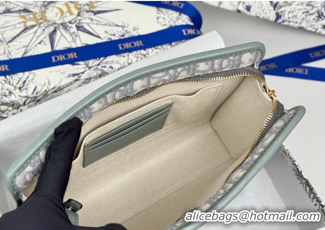 Luxury Cheap Dior 30 Montaigne Dea Pouch in Oblique Jacquard 7096 Grey 2025