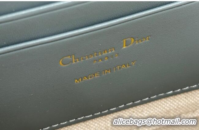 Luxury Cheap Dior 30 Montaigne Dea Pouch in Oblique Jacquard 7096 Grey 2025