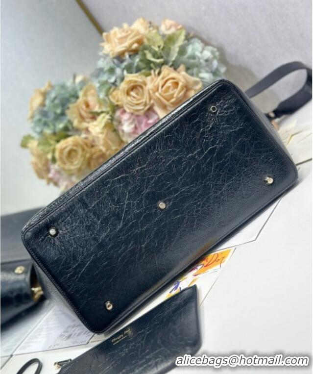 Traditional Specials Dior Toujours Large Bag in Crinkled Leather 1188 Black 2025
