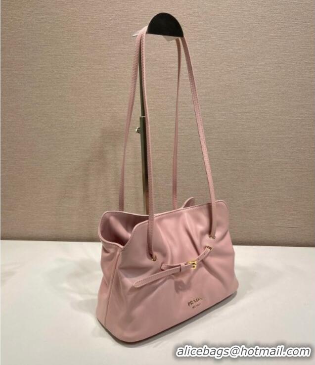 Cheap Design Prada Nappa leather shoulder bag with Buckle 1BG586 Light Pink 2025