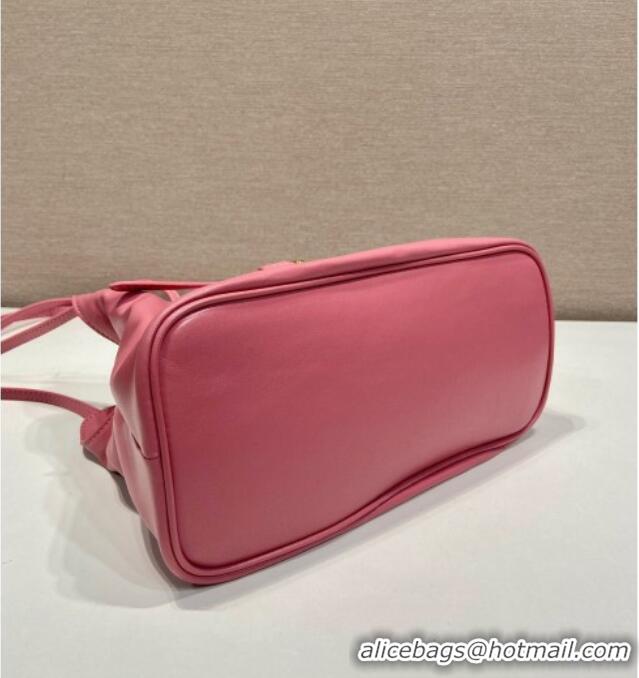 Well Crafted Prada Nappa leather shoulder bag with Buckle 1BG586 Pink 2025