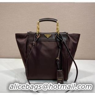 Unique Discount Prada Re-Nylon tote bag 1BG578 Brown 2025