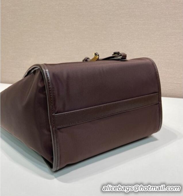 Unique Discount Prada Re-Nylon tote bag 1BG578 Brown 2025
