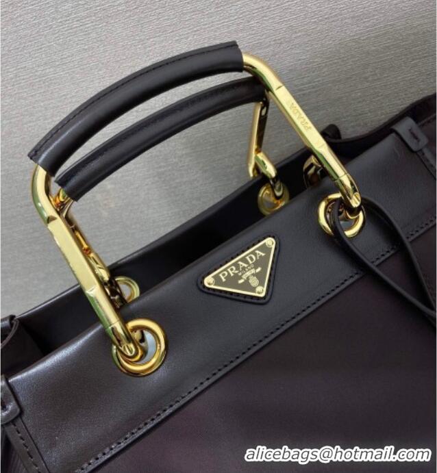 Unique Discount Prada Re-Nylon tote bag 1BG578 Brown 2025