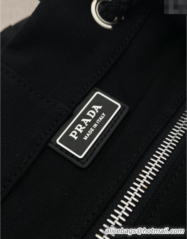 Classic Specials Prada Mens Canvas drawstring duffle bag 2VY011 Black 2025