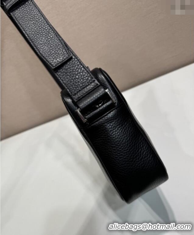 New Fashion Prada Mens Leather shoulder bag 2VH189 Black 2025