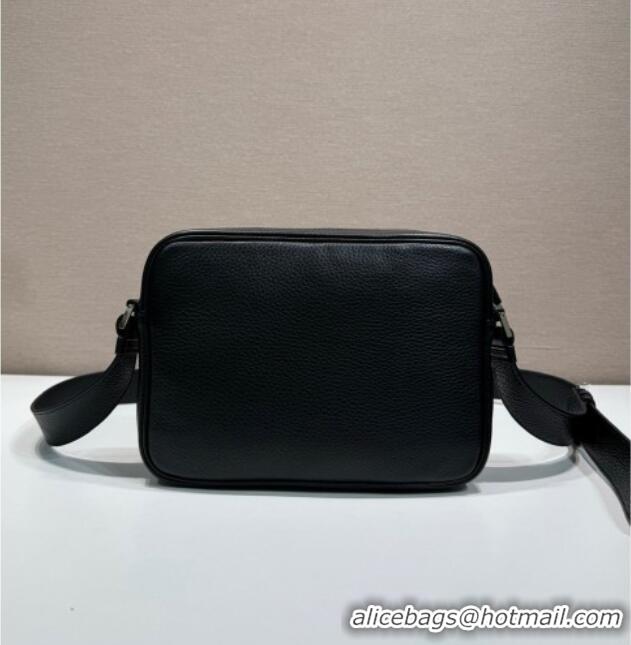 New Fashion Prada Mens Leather shoulder bag 2VH189 Black 2025
