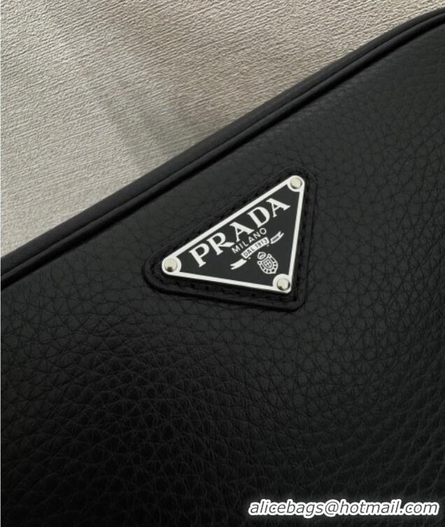 New Fashion Prada Mens Leather shoulder bag 2VH189 Black 2025