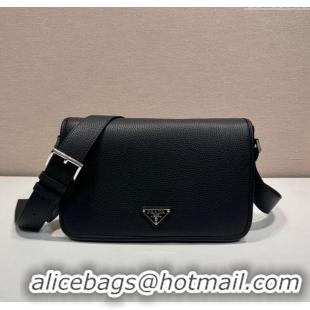 Best Promotional Prada Mens Leather shoulder bag 2VD075 Black 2025
