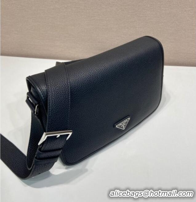 Best Promotional Prada Mens Leather shoulder bag 2VD075 Black 2025