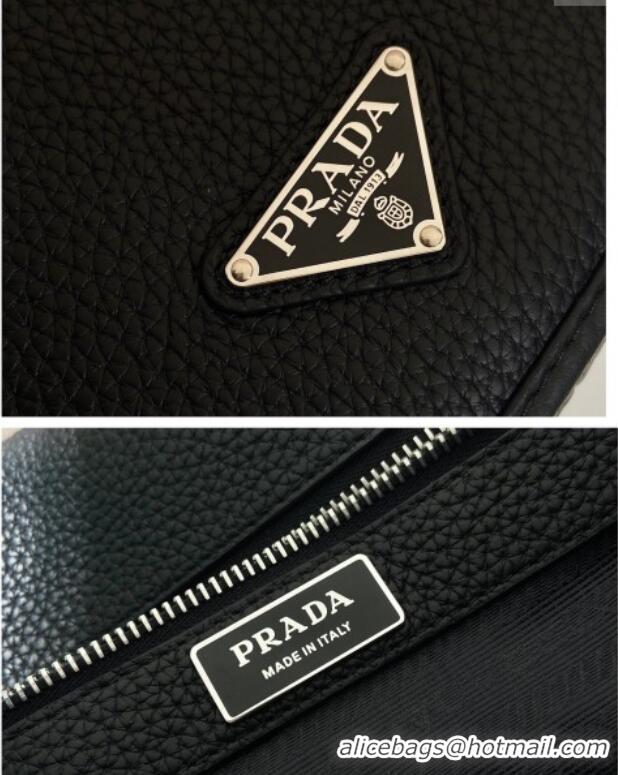 Best Promotional Prada Mens Leather shoulder bag 2VD075 Black 2025