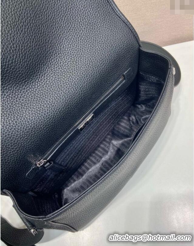 Best Promotional Prada Mens Leather shoulder bag 2VD075 Black 2025