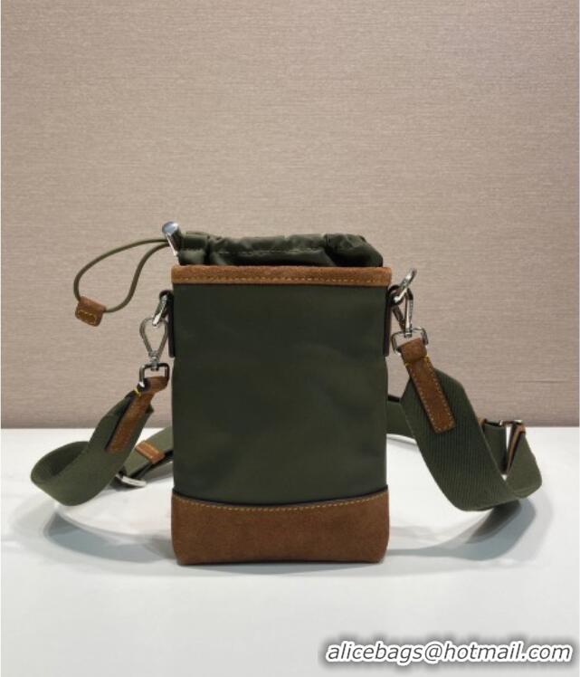 Luxury Cheap Prada Re-Nylon Smartphone Case 2ZH155 Green 2025