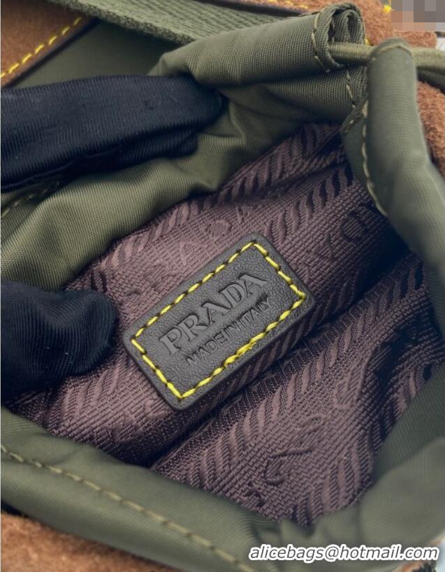 Luxury Cheap Prada Re-Nylon Smartphone Case 2ZH155 Green 2025