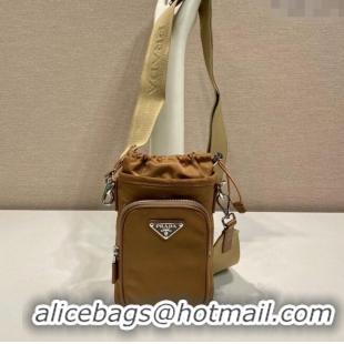 Good Taste Prada Re-Nylon Smartphone Case 2ZH155 Brown 2025