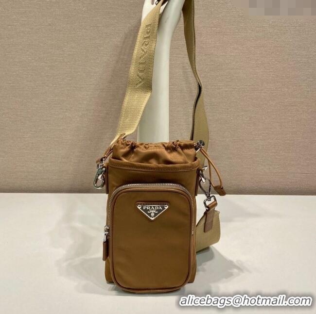Good Taste Prada Re-Nylon Smartphone Case 2ZH155 Brown 2025