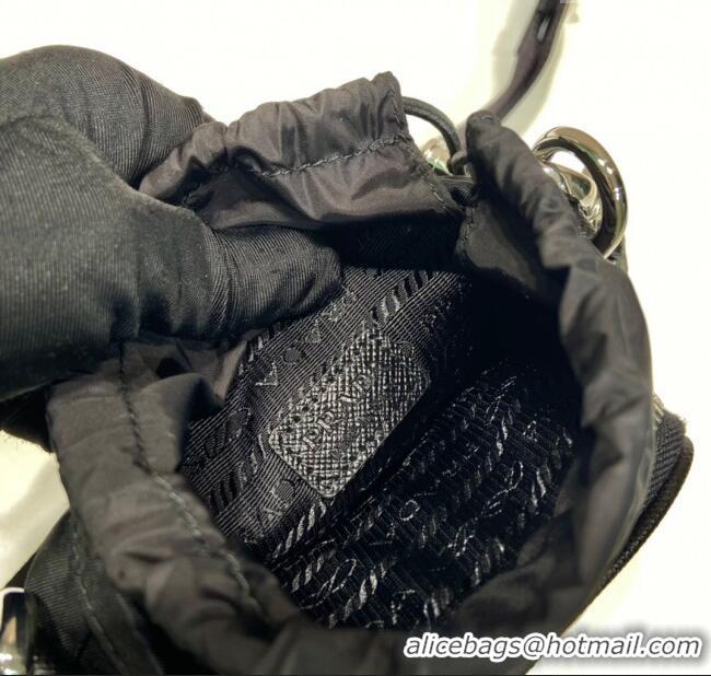 Famous Brand Prada Re-Nylon Smartphone Case 2ZH155 Black 2025