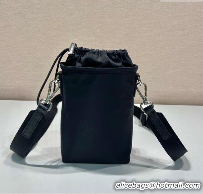 Famous Brand Prada Re-Nylon Smartphone Case 2ZH155 Black 2025