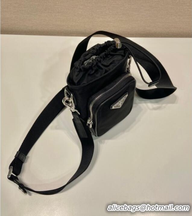 Famous Brand Prada Re-Nylon Smartphone Case 2ZH155 Black 2025